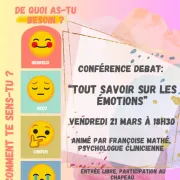 Conférence-Débat : Tout savoir sur les émotions