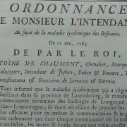 Conférence - Des épizooties Au Xviiie Siècle à Sarreguemines Et Environs