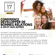 Conférence : Développer de bonnes relations à soi et aux autres