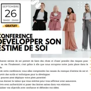 Conférence : Développer son estime de soi