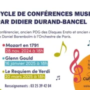 Conférence ”Glenn GOULD” de Didier Durand-Bancel au théâtre municipal de Nogent-sur-Seine