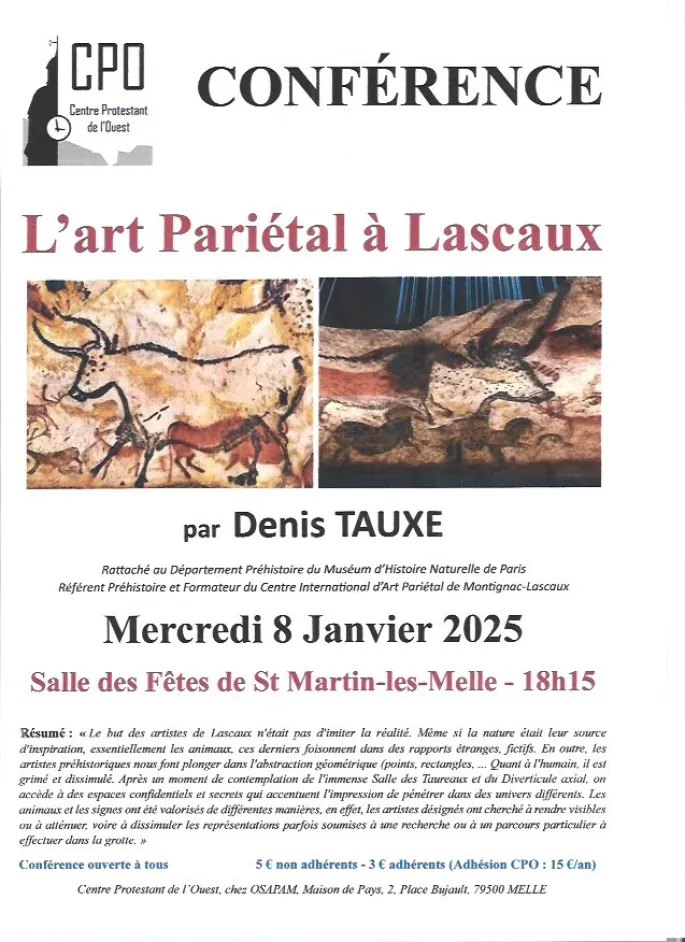 Conférence : L'Art Pariétal à Lascaux