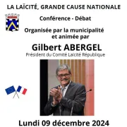 Conférence La Laïcité, grande cause nationale par Gilbert Abergel