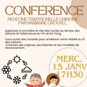 Conférence  La Medecine Chinoise Traditionnelle Par Marianne Grouvel