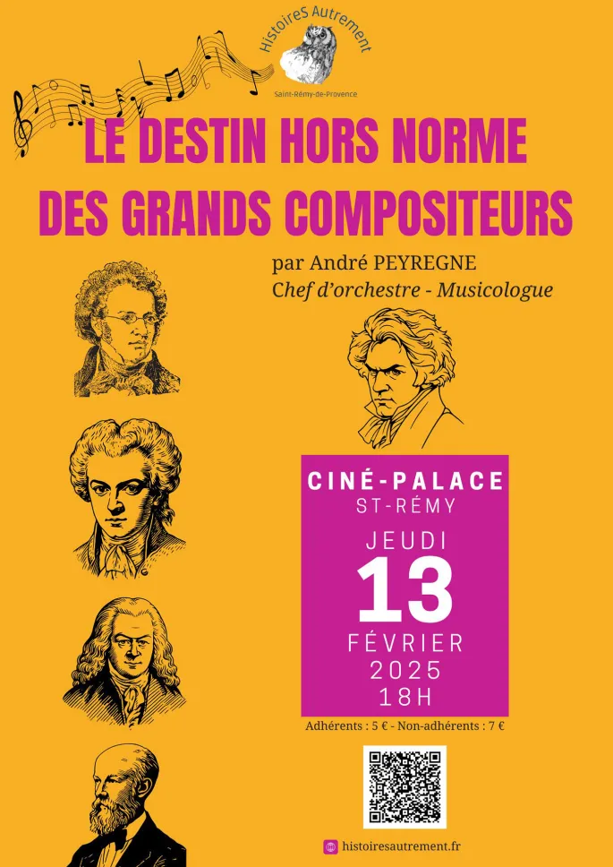 Conférence  : Le destin hors norme des grands compositeurs