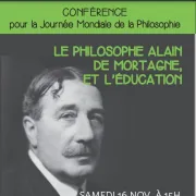 Conférence  - Le philosophe Alain de Mortagne et l'éducation