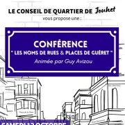 Conférence : les noms des rues et place de Guéret