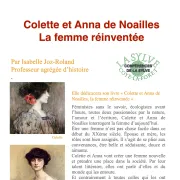 Conférence sur Colette et Anna de Noailles à Coye-la-Forêt