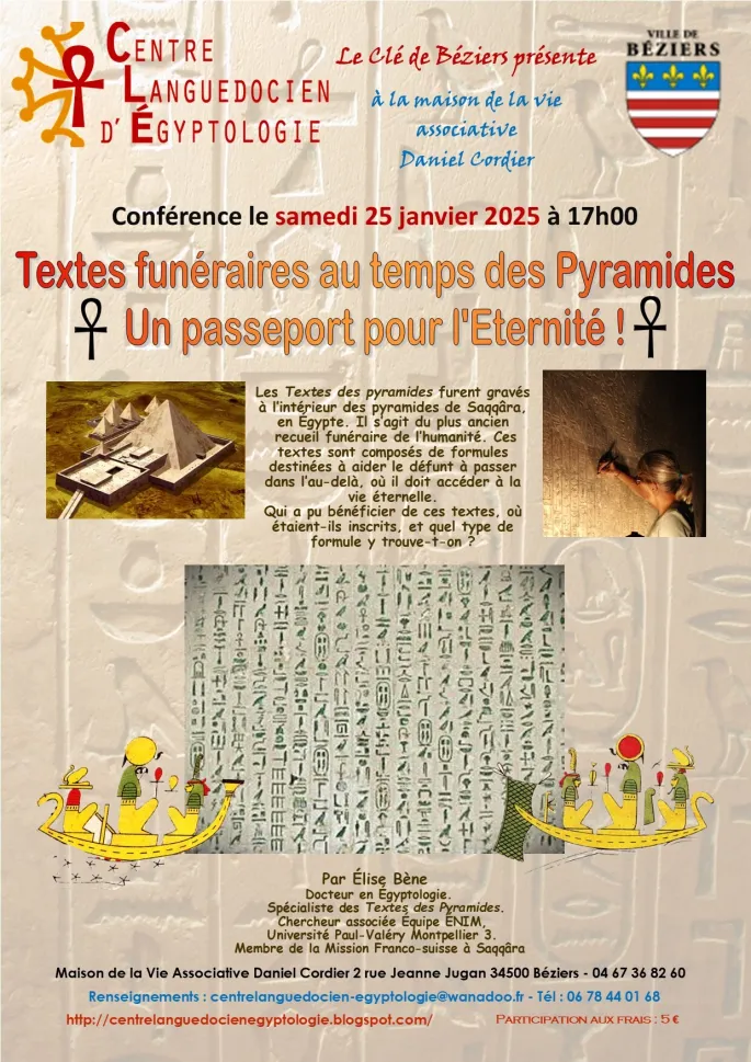 Conférence - Texte Funéraire Au Temps Des Pyramides