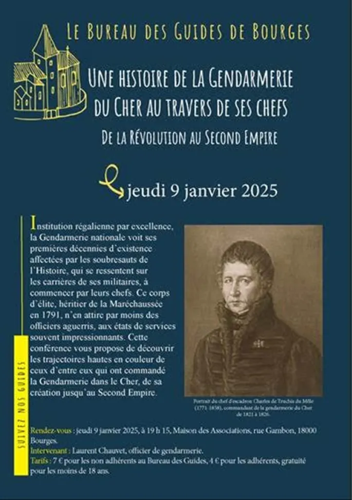 Conférence Une histoire de la gendarmerie du Cher au travers de ses chefs