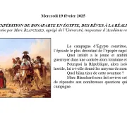 Conférence UTL : « L’EXPÉDITION DE BONAPARTE EN ÉGYPTE, DES RÊVES À LA RÉALITÉ »