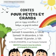 Contes pour les petits et les grands Organisé par le Réseau Ecoute, Appui et Accompagnement des Parents en Gironde et la Caisse d\'Allocation familiale