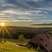 Coucher de soleil en Forêt-Noire DR