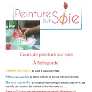 Cours de peinture sur soie