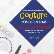 Couture pose d\'un biais