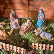 Crèche de Noël à Goujounac