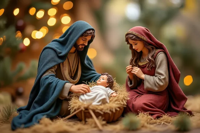 Crèche de Noêl à La Roque Saint-christophe