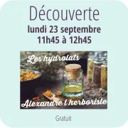 Découverte des hydrolats