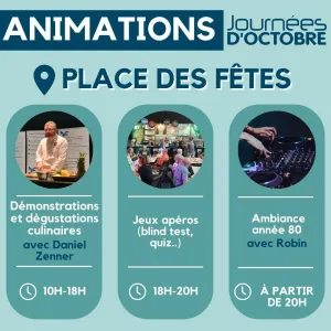 Des animations aux Journées d'Octobre 2024