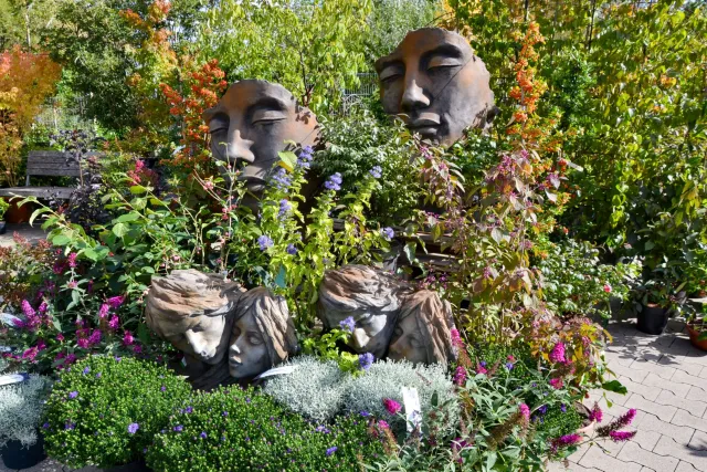 Des décorations d'automne dans les jardineries Schmidt