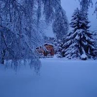 La neige a recouvert le Domaine de son blanc manteau DR