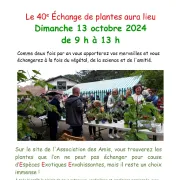 Echange de plantes