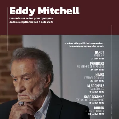 Eddy Mitchell revient sur scène avec une tournée des festivals cet été