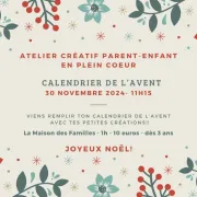 En plein Coeur : Atelier créatif - Calendrier de l'avent