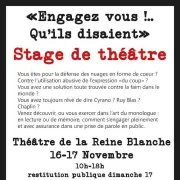 Engagez-vous! qu'ils disaient stage de théâtre