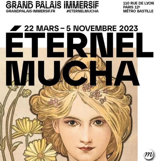 Eternel Mucha, exposition immersive 2023 à Paris au Grand Palais Immersif