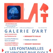 Exposition à la galerie Les Fontanelles: Bernadette Vialas, Pamela Angus et Grégory Manceau