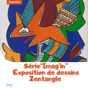 Exposition de dessins Zentangle, Série Imag'in