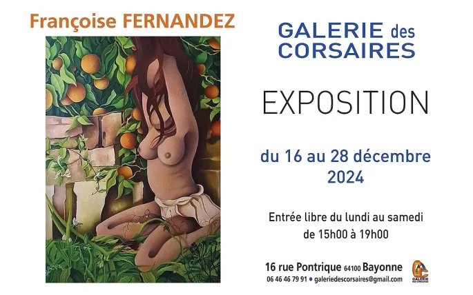 Exposition de Françoise Fernandez à la galerie des corsaires