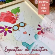 Exposition de peinture : poésie et gribouillis