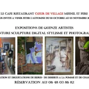 Exposition de quinze artistes et Oktober Fest chez Coeur de Village