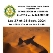 Exposition et vente de photos sur la Namibie