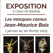 Exposition Les masques cornus de Jean-Maurice Bois à Coeur de Bastide