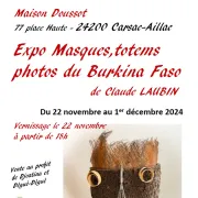 Exposition : Masques, Totems et Photos du Burkina Faso