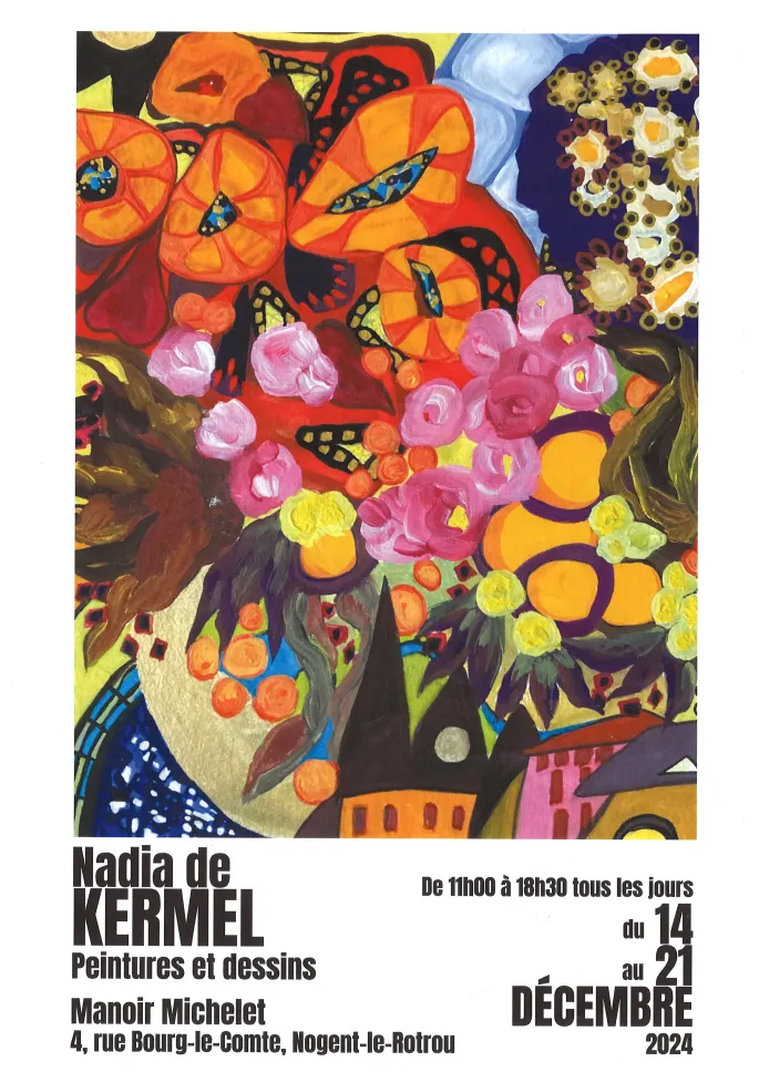 Exposition peintures & dessins de Nadia de Kermel