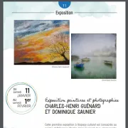 Exposition peintures et photographie Charles-Henri Guénard et Dominique Saunier