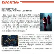 Exposition : Retour de voyage - Morad CHERCHARI / Annie T. LORMONTH