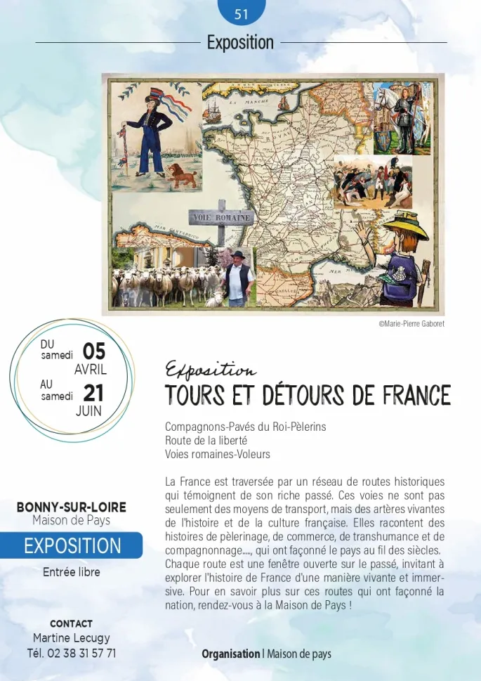 Exposition Tours et détours de France