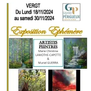 Exposition - vergt - 18.11.2024 au 30.11.2024