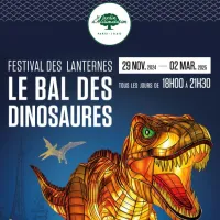 Découvrez le T-Rex illuminé pendant le Bal des Dinosaures - Festival des Lanternes 2024-2025 DR