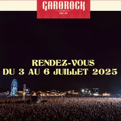 Garorock 2025 : le festival de Marmande aura lieu du 3 au 6 juillet