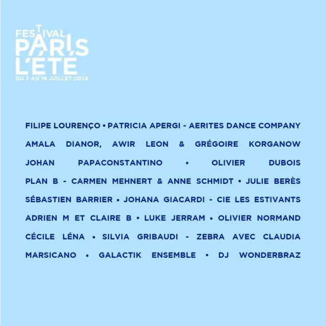 Les artistes présents au Festival Paris l\'été 2024 sont là ! 