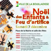 Fête de Noël des enfants et feu d'artifice à La Bouilladisse