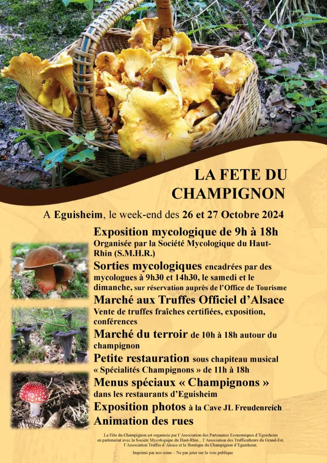 C'est un programme riche et varié qui vous attend à la Fête du Champignon d'Eguisheim