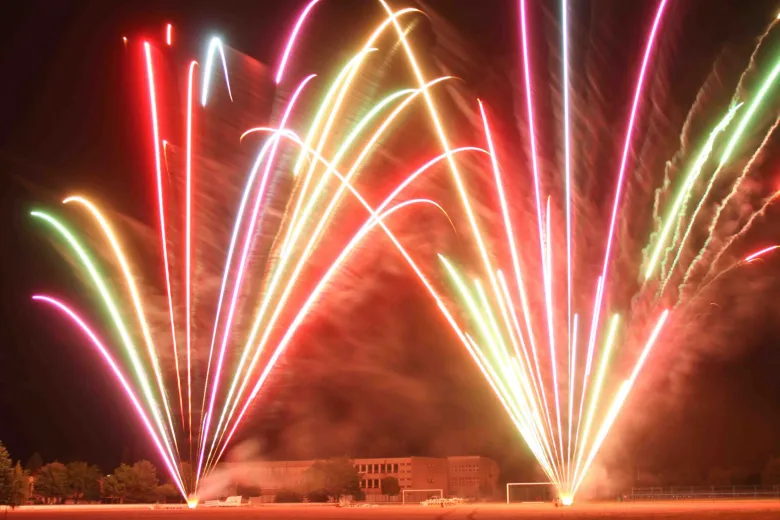 Les feux d'artifices de la Fête Nationale à Lunéville