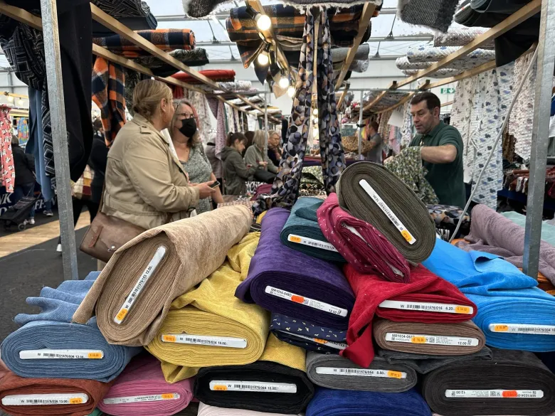 Foire aux tissus à Strasbourg